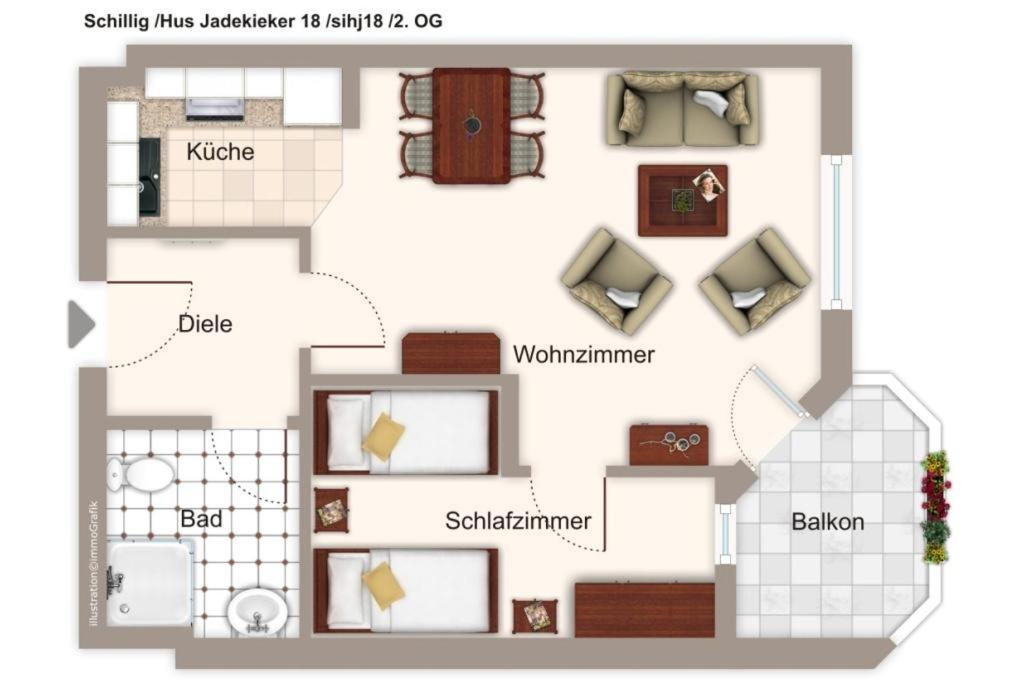 Hus Jadekieker Hus Jadekieker 18 Διαμέρισμα Schillig Εξωτερικό φωτογραφία